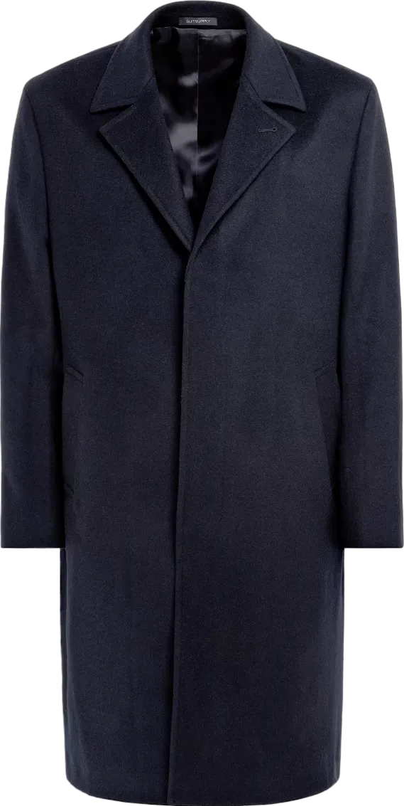 SuitSupply Suitsuppy Navy Blue Pure Wool Overcoat BNWT Uk 40" UK M/L