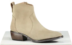 The White Company Beige Western Ankle Boots In Mushroom UK 8 EU 41 👠