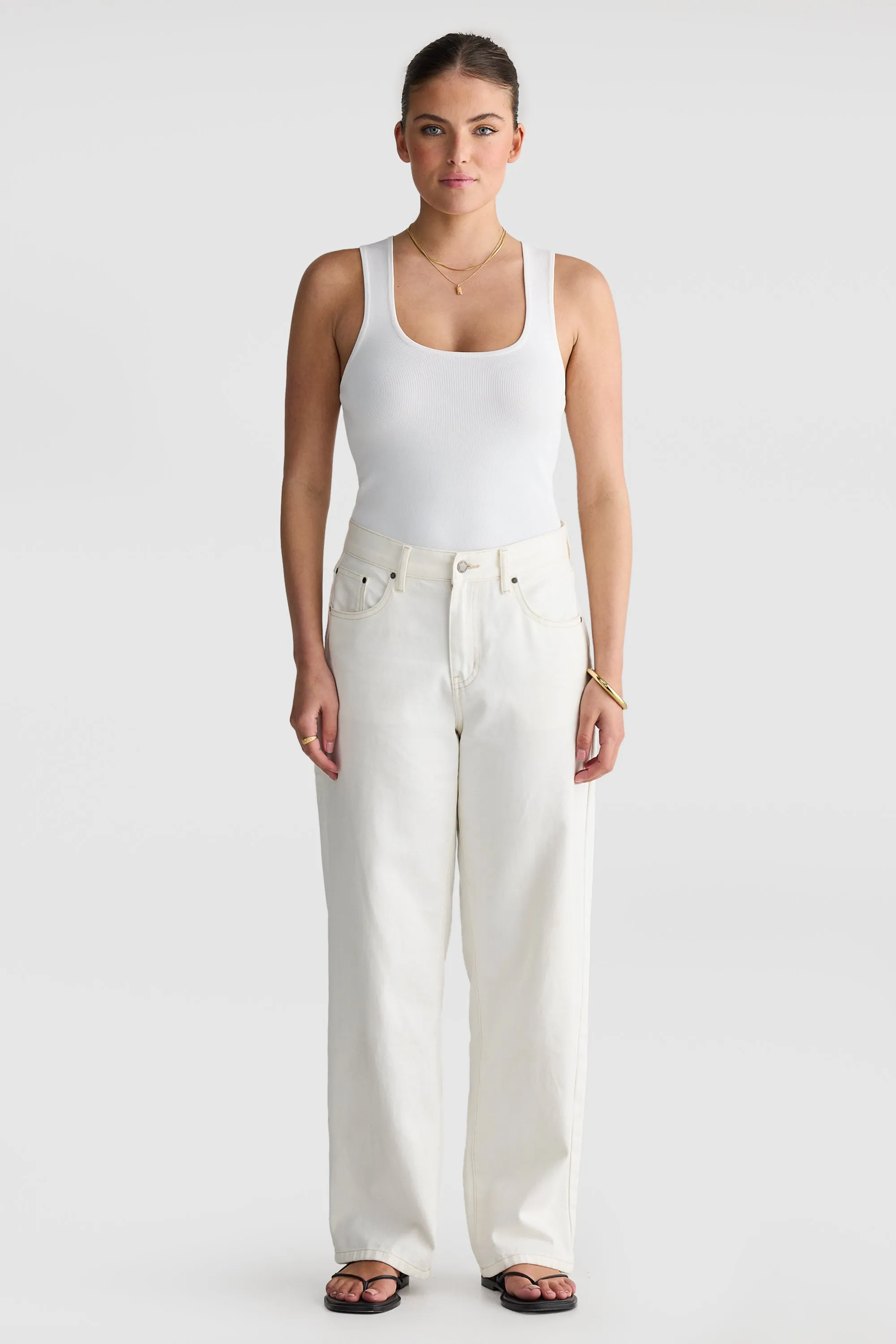 Willow Denim Relaxed Jean White