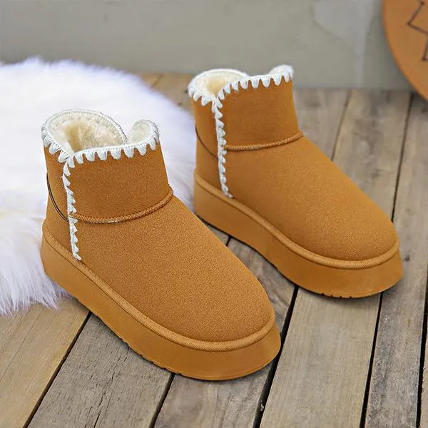 Women's Casual Boho Style Thick Sole Snow Boots 67142346S