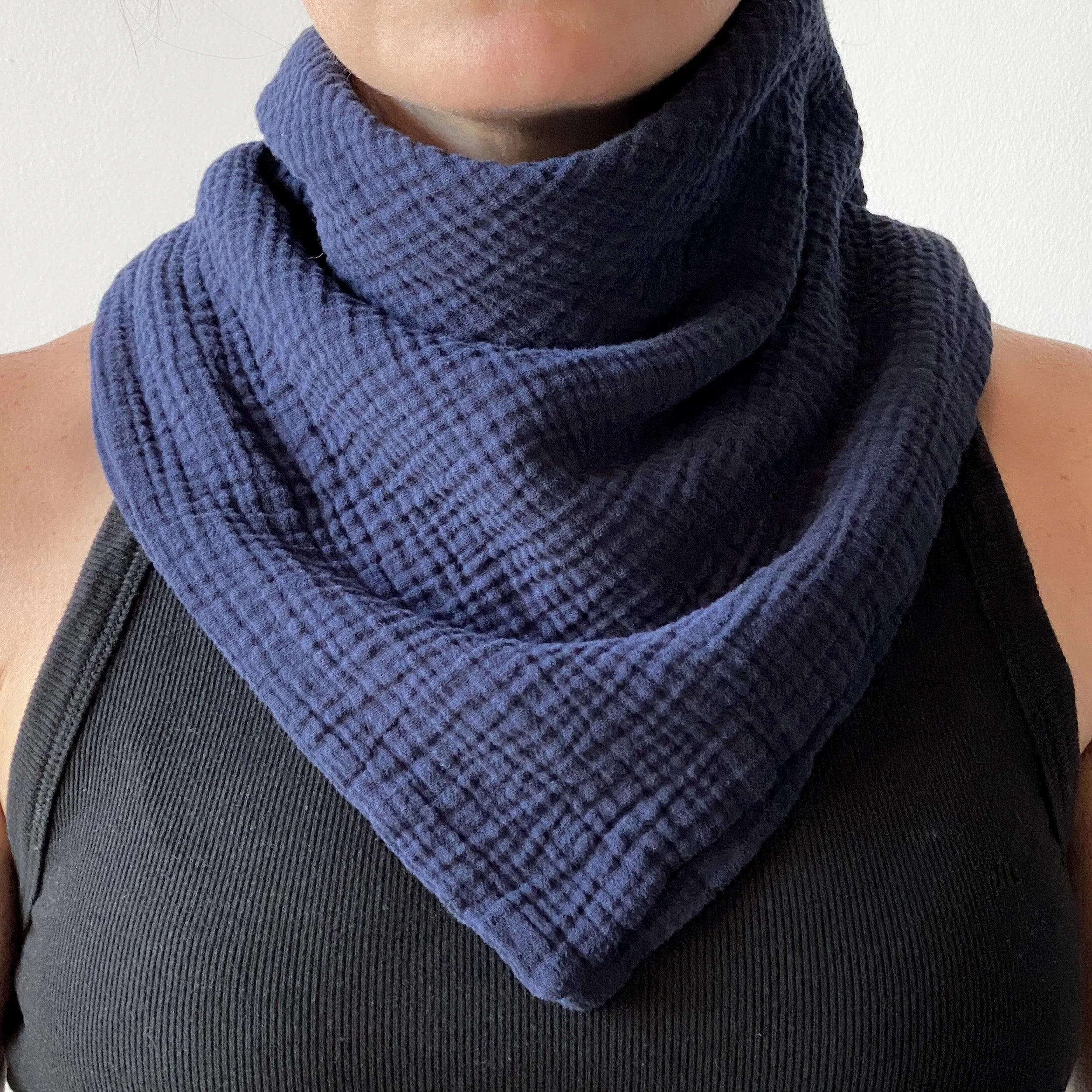 XL Scarf / Adult Dignity Bib / THICK Bandana Style