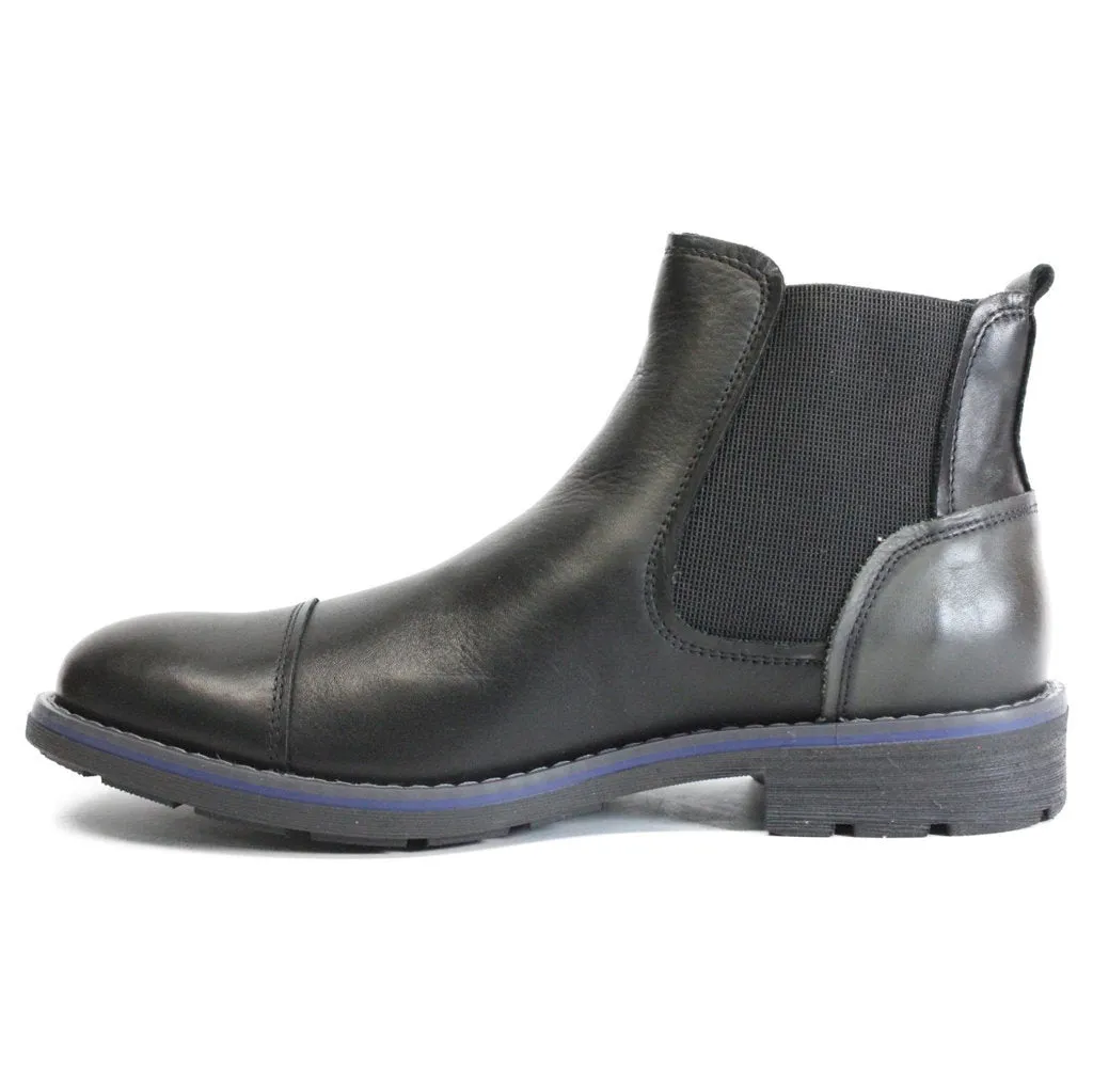 York Calfskin Leather Men's Chelsea Boots